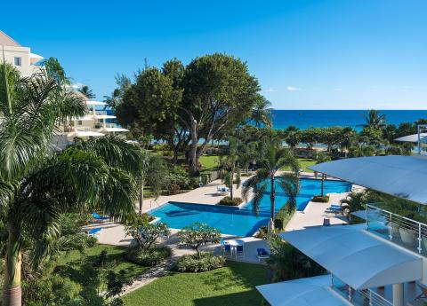 Palm Beach 211 Barbados Beachfront Vacation Condo Rental 3 Communal Swimming Pools