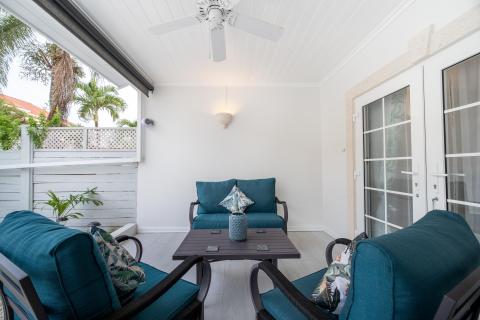 Porters Gate 19 Holiday Rental St. James Barbados Outdoor Seating Area
