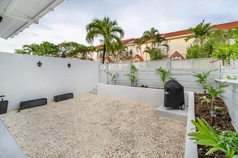 Porters Gate 19 Holiday Rental St. James Barbados Backyard