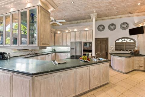 Westfield Villa Barbados Luxury Holiday Rental Full Kitchen View